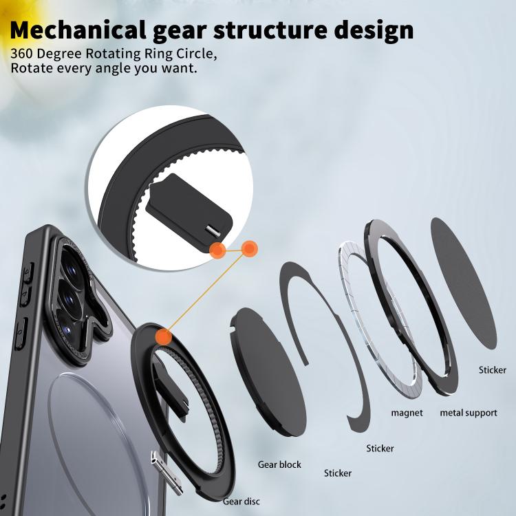 Custodia per telefono Kalebol con supporto magnetico MagSafe girevole a 360 gradi, For Galaxy S26+ 5G, For Galaxy S26 Ultra 5G