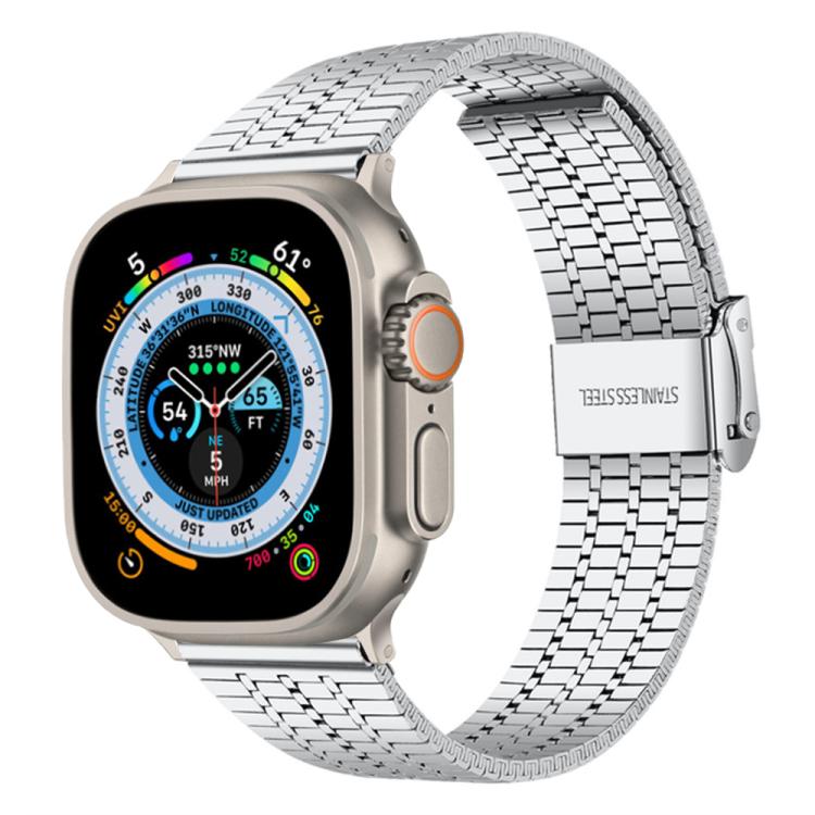 Cinturino per orologio xDfind con fibbia a sette perline in acciaio inossidabile, For Apple Watch 42 / 44 / 45 / 46 / 49mm, For Apple Watch 38 / 40 / 41 / S10 42mm