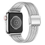 Cinturino per orologio xDfind con fibbia a sette perline in acciaio inossidabile, For Apple Watch 42 / 44 / 45 / 46 / 49mm, For Apple Watch 38 / 40 / 41 / S10 42mm