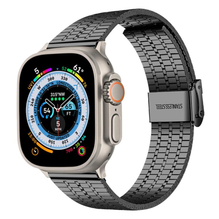 Cinturino per orologio xDfind con fibbia a sette perline in acciaio inossidabile, For Apple Watch 42 / 44 / 45 / 46 / 49mm, For Apple Watch 38 / 40 / 41 / S10 42mm
