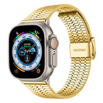 Cinturino per orologio xDfind con fibbia a sette perline in acciaio inossidabile, For Apple Watch 42 / 44 / 45 / 46 / 49mm, For Apple Watch 38 / 40 / 41 / S10 42mm