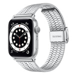 Cinturino per orologio xDfind con fibbia a sette perline in acciaio inossidabile, For Apple Watch 42 / 44 / 45 / 46 / 49mm, For Apple Watch 38 / 40 / 41 / S10 42mm