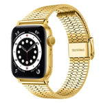 Cinturino per orologio xDfind con fibbia a sette perline in acciaio inossidabile, For Apple Watch 42 / 44 / 45 / 46 / 49mm, For Apple Watch 38 / 40 / 41 / S10 42mm