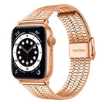 Cinturino per orologio xDfind con fibbia a sette perline in acciaio inossidabile, For Apple Watch 42 / 44 / 45 / 46 / 49mm, For Apple Watch 38 / 40 / 41 / S10 42mm