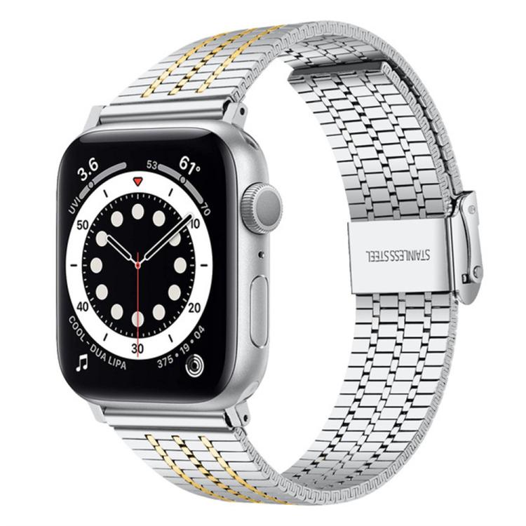 Cinturino per orologio xDfind con fibbia a sette perline in acciaio inossidabile, For Apple Watch 42 / 44 / 45 / 46 / 49mm, For Apple Watch 38 / 40 / 41 / S10 42mm