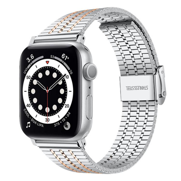 Cinturino per orologio xDfind con fibbia a sette perline in acciaio inossidabile, For Apple Watch 42 / 44 / 45 / 46 / 49mm, For Apple Watch 38 / 40 / 41 / S10 42mm