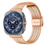 Cinturino per orologio xDfind con fibbia a sette perline in acciaio inossidabile, For Samsung Galaxy Watch Ultra / Ultra 2025, For Samsung Galaxy Watch8 / 8 Classic, For Samsung Galaxy Watch 7 / 6 / 5 / FE