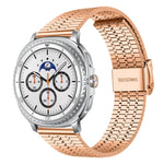 Cinturino per orologio xDfind con fibbia a sette perline in acciaio inossidabile, For Samsung Galaxy Watch Ultra / Ultra 2025, For Samsung Galaxy Watch8 / 8 Classic, For Samsung Galaxy Watch 7 / 6 / 5 / FE
