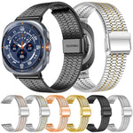 Cinturino per orologio xDfind con fibbia a sette perline in acciaio inossidabile, For Samsung Galaxy Watch Ultra / Ultra 2025, For Samsung Galaxy Watch8 / 8 Classic, For Samsung Galaxy Watch 7 / 6 / 5 / FE