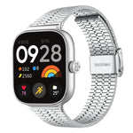 Cinturino per orologio xDfind con fibbia a sette perline in acciaio inossidabile, For Xiaomi Band 10 Pro/9 Pro/Redmi Watch 6/5/4, For Redmi Watch 3 Active / Watch 3 Lite, For Redmi Watch 3