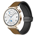 Cinturino per orologio xDfind in silicone con fibbia magnetica e motivo Crazy Horse, 18mm, 20mm, 22mm