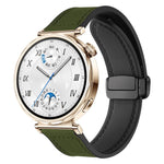 Cinturino per orologio xDfind in silicone con fibbia magnetica e motivo Crazy Horse, 18mm, 20mm, 22mm