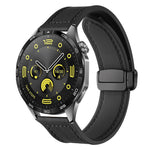 Cinturino per orologio xDfind in silicone con fibbia magnetica e motivo Crazy Horse, 18mm, 20mm, 22mm