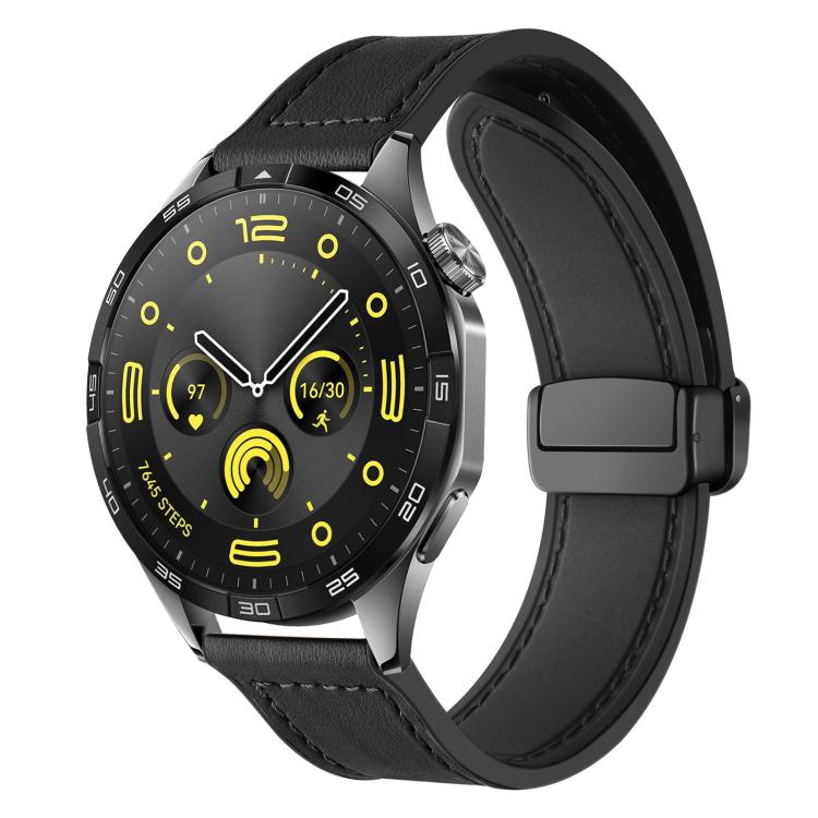 Cinturino per orologio xDfind in silicone con fibbia magnetica e motivo Crazy Horse, 18mm, 20mm, 22mm