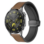 Cinturino per orologio xDfind in silicone con fibbia magnetica e motivo Crazy Horse, 18mm, 20mm, 22mm