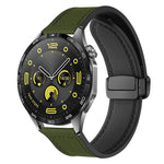 Cinturino per orologio xDfind in silicone con fibbia magnetica e motivo Crazy Horse, 18mm, 20mm, 22mm