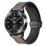 Cinturino per orologio xDfind in silicone con fibbia magnetica e motivo Crazy Horse, 18mm, 20mm, 22mm