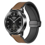 Cinturino per orologio xDfind in silicone con fibbia magnetica e motivo Crazy Horse, 18mm, 20mm, 22mm