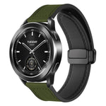 Cinturino per orologio xDfind in silicone con fibbia magnetica e motivo Crazy Horse, 18mm, 20mm, 22mm