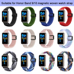 Cinturino per orologio xDfind in nylon intrecciato con fibbia magnetica, For Honor Band 10 / 9