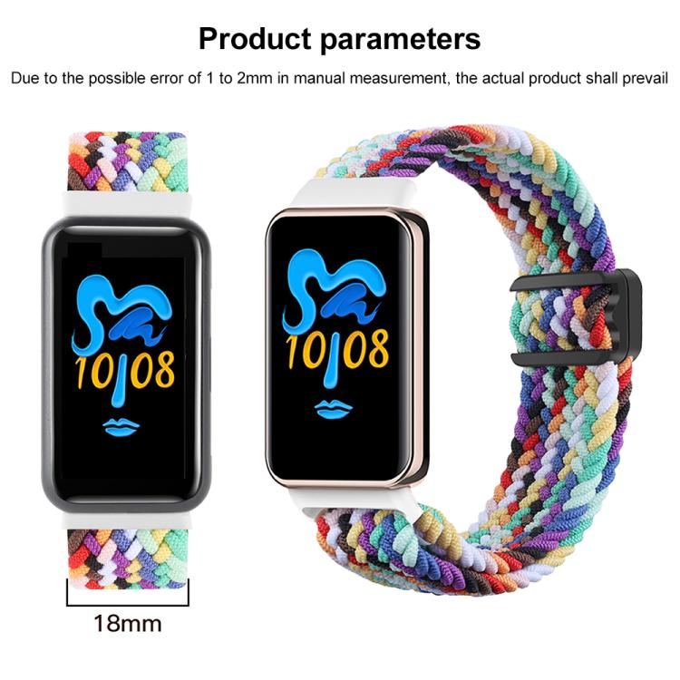 Cinturino per orologio xDfind in nylon intrecciato con fibbia magnetica, For Honor Band 10 / 9