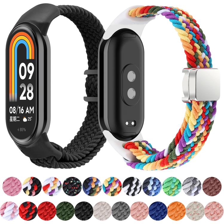 Cinturino per orologio xDfind in nylon intrecciato con fibbia magnetica, For Xiaomi Smart Band 10 / 9 / 8