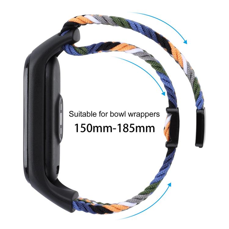 Cinturino per orologio xDfind in nylon intrecciato con fibbia magnetica, For Xiaomi Smart Band 10 / 9 / 8