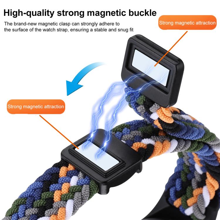 Cinturino per orologio xDfind in nylon intrecciato con fibbia magnetica, For Xiaomi Smart Band 10 / 9 / 8