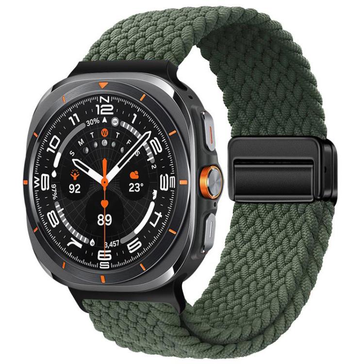 Cinturino per orologio xDfind con fibbia magnetica e passante in nylon intrecciato., For Samsung Galaxy Watch Ultra / Ultra 2025, For Samsung Galaxy Watch8 / Watch8 Classic