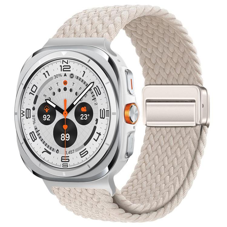 Cinturino per orologio xDfind con fibbia magnetica e passante in nylon intrecciato., For Samsung Galaxy Watch Ultra / Ultra 2025, For Samsung Galaxy Watch8 / Watch8 Classic
