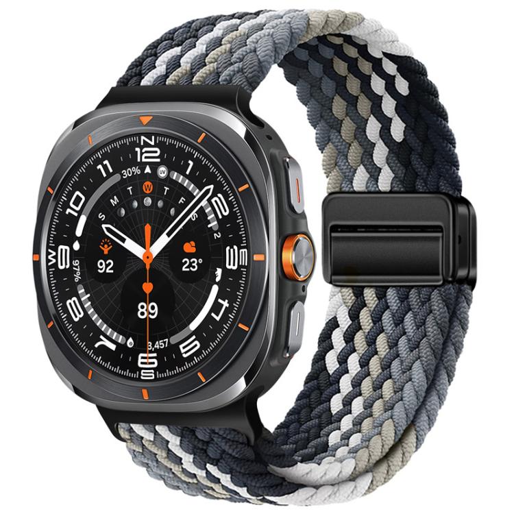 Cinturino per orologio xDfind con fibbia magnetica e passante in nylon intrecciato., For Samsung Galaxy Watch Ultra / Ultra 2025, For Samsung Galaxy Watch8 / Watch8 Classic