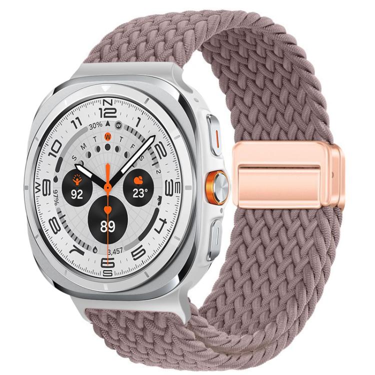 Cinturino per orologio xDfind con fibbia magnetica e passante in nylon intrecciato., For Samsung Galaxy Watch Ultra / Ultra 2025, For Samsung Galaxy Watch8 / Watch8 Classic