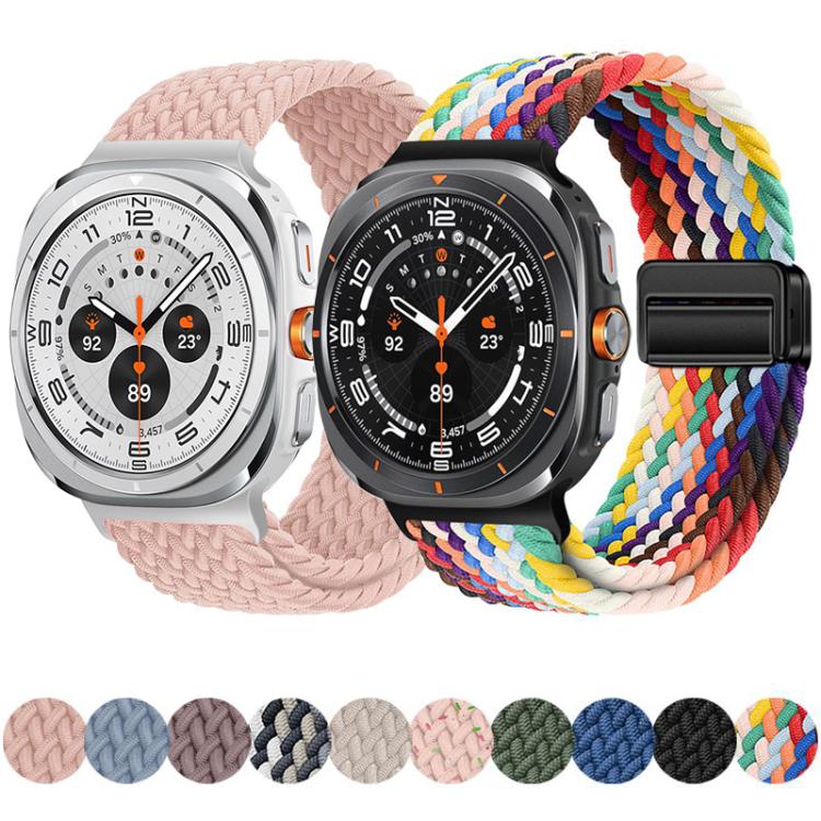 Cinturino per orologio xDfind con fibbia magnetica e passante in nylon intrecciato., For Samsung Galaxy Watch Ultra / Ultra 2025, For Samsung Galaxy Watch8 / Watch8 Classic