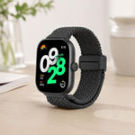 Cinturino per orologio xDfind con fibbia magnetica e passante in nylon intrecciato., For Xiaomi Band 9 Pro/8 Pro/Redmi Watch6/5/4