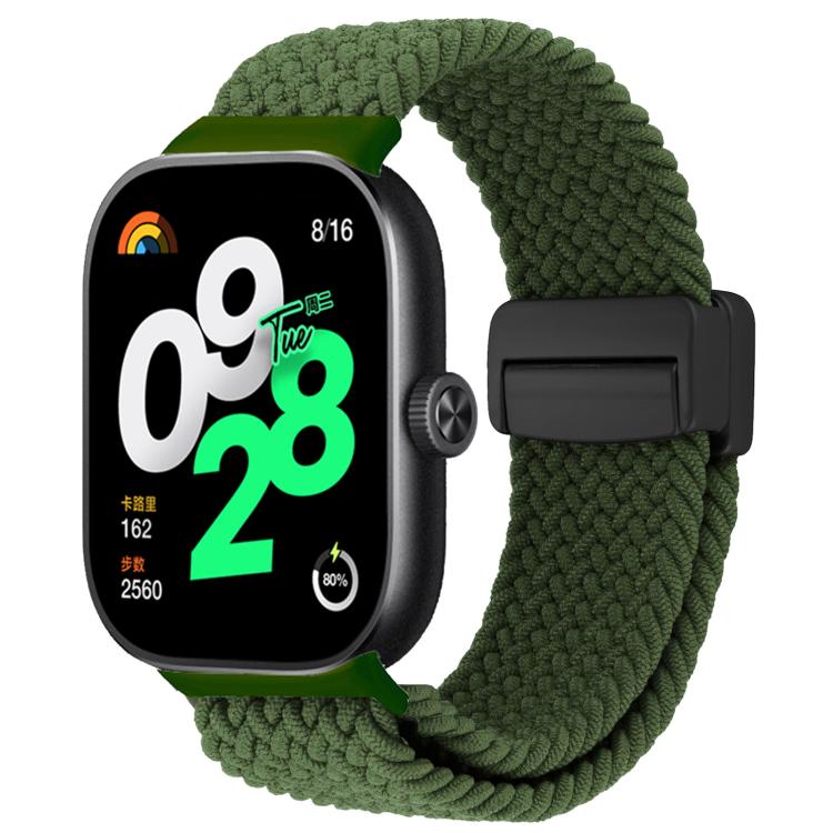 Cinturino per orologio xDfind con fibbia magnetica e passante in nylon intrecciato., For Xiaomi Band 9 Pro/8 Pro/Redmi Watch6/5/4
