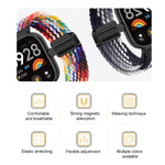 Cinturino per orologio xDfind con fibbia magnetica e passante in nylon intrecciato., For Xiaomi Band 9 Pro/8 Pro/Redmi Watch6/5/4