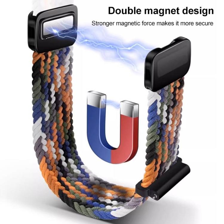 Cinturino per orologio xDfind con fibbia magnetica e passante in nylon intrecciato., For Xiaomi Band 9 Pro/8 Pro/Redmi Watch6/5/4