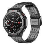 Cinturino per orologio xDfind con fibbia a sette perline in acciaio inossidabile, For Amazfit T-Rex 3