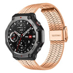 Cinturino per orologio xDfind con fibbia a sette perline in acciaio inossidabile, For Amazfit T-Rex 3