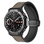 Cinturino per orologio xDfind in silicone con fibbia magnetica e motivo Crazy Horse, For Amazfit T-Rex 3