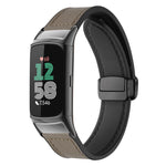 Cinturino per orologio xDfind in silicone con fibbia magnetica e motivo Crazy Horse, For Fitbit Charge 5 / Charge 6