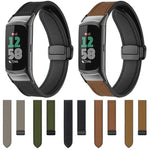 Cinturino per orologio xDfind in silicone con fibbia magnetica e motivo Crazy Horse, For Fitbit Charge 5 / Charge 6