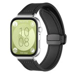Cinturino per orologio xDfind in silicone con fibbia magnetica e motivo Crazy Horse, For Huawei Watch Fit4 Pro / Fit4 / Fit3, For Huawei Watch D2