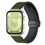 Cinturino per orologio xDfind in silicone con fibbia magnetica e motivo Crazy Horse, For Huawei Watch Fit4 Pro / Fit4 / Fit3, For Huawei Watch D2
