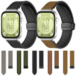 Cinturino per orologio xDfind in silicone con fibbia magnetica e motivo Crazy Horse, For Huawei Watch Fit4 Pro / Fit4 / Fit3, For Huawei Watch D2