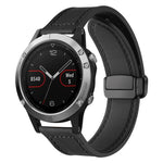 Cinturino per orologio xDfind in silicone con fibbia magnetica e motivo Crazy Horse, For Garmin Fenix 8 / 7X / 6X / 5X 26mm, For Garmin Fenix 8 / 7 / 6 / 5 22mm