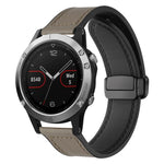 Cinturino per orologio xDfind in silicone con fibbia magnetica e motivo Crazy Horse, For Garmin Fenix 8 / 7X / 6X / 5X 26mm, For Garmin Fenix 8 / 7 / 6 / 5 22mm