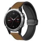 Cinturino per orologio xDfind in silicone con fibbia magnetica e motivo Crazy Horse, For Garmin Fenix 8 / 7X / 6X / 5X 26mm, For Garmin Fenix 8 / 7 / 6 / 5 22mm