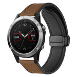 Cinturino per orologio xDfind in silicone con fibbia magnetica e motivo Crazy Horse, For Garmin Fenix 8 / 7X / 6X / 5X 26mm, For Garmin Fenix 8 / 7 / 6 / 5 22mm