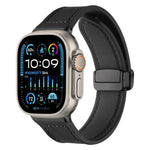 Cinturino per orologio xDfind in silicone con fibbia magnetica e motivo Crazy Horse, For Apple Watch 42 / 44 / 45 / 46 / 49mm, For Apple Watch 38 / 40 / 41 / S10 42mm